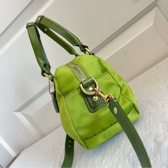*RARE* COACH Lime Green Madison Ashley Tote Crossbody Satchel - Picture 12 of 16